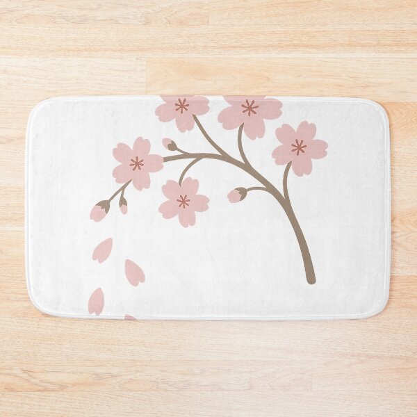 Item preview, Minimalist Sakura Branch with Falling Petals designed and sold by NipponPop.
