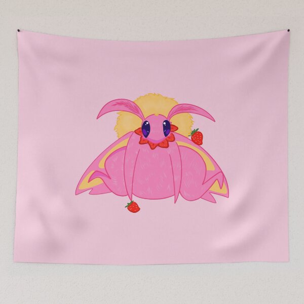 Item preview, Rosy Maple Strawberry Moth designed and sold by Nebloodle!.