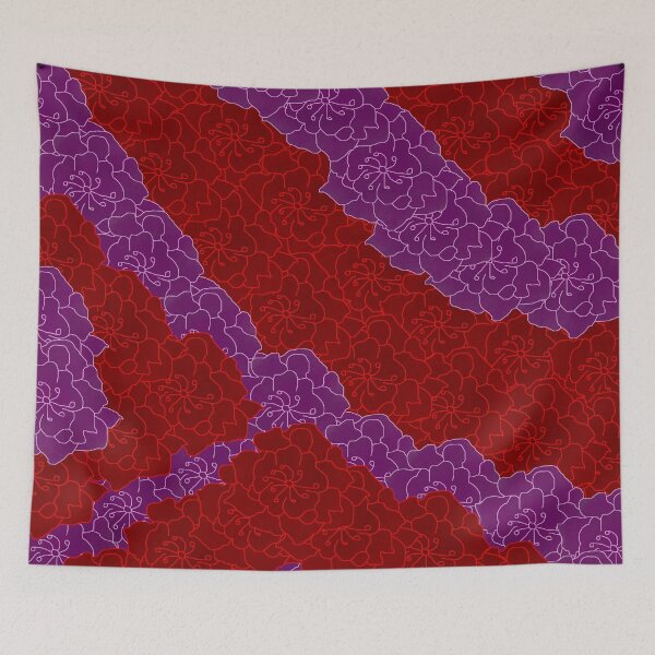 Item preview, Red & Plum Flower Collage designed and sold by rainestore.