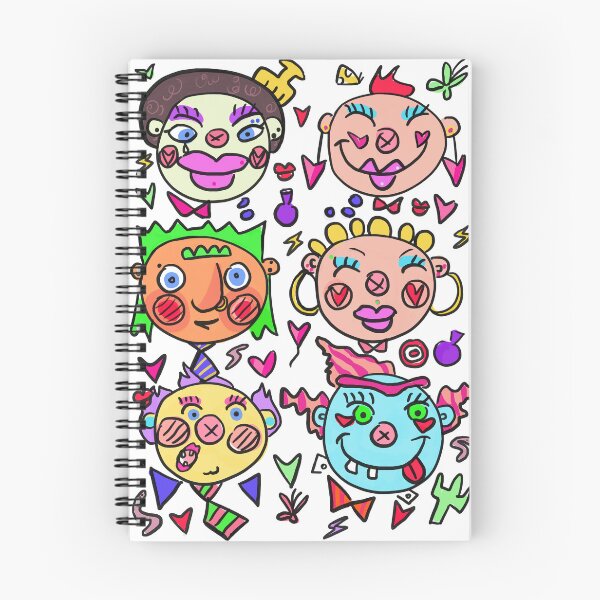 Item preview, Colourful Glam Punk Monster Character Faces Art designed and sold by ChromaFaces.