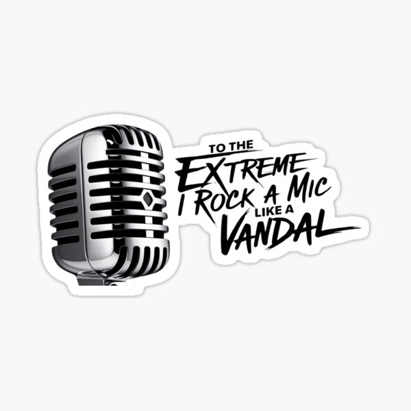 Item preview, Rock a mic like a vandal a la Vanilla Ice.  designed and sold by Pop Culture Creations.