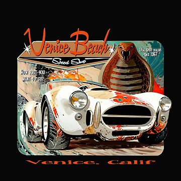 Artwork thumbnail, Venice Beach Speed Shop – Mystic Cobra Expressionist Muscle Car Art by Venice Beach Speed Shop