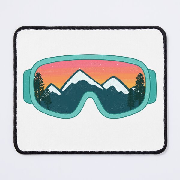 Item preview, Sunset Mountains Ski Goggles designed and sold by honeybutterfly.