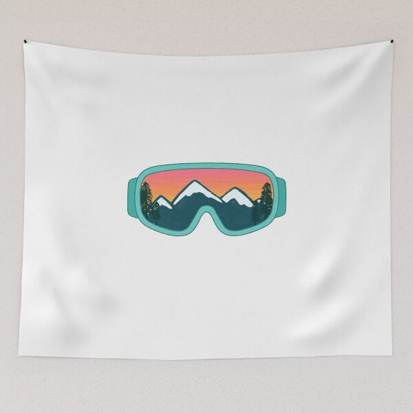 Item preview, Sunset Mountains Ski Goggles designed and sold by honeybutterfly.