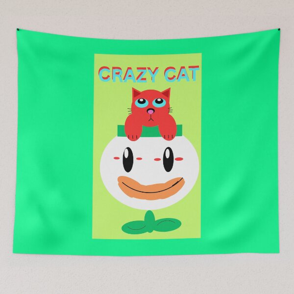 Item preview, CRAZY CAT designed and sold by GrindWardrobe.
