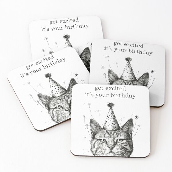 Item preview, Get Excited It's Your Birthday  designed and sold by InnaPo ⭐⭐⭐⭐⭐.