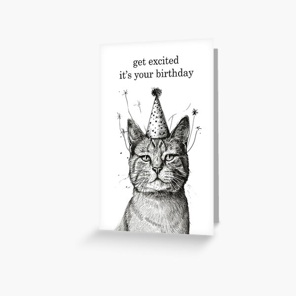Item preview, Get Excited It's Your Birthday  designed and sold by InnaPo ⭐⭐⭐⭐⭐.