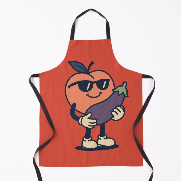 Item preview, Just Chillin' Series: Peach happy with an eggplant #1 designed and sold by lapart.