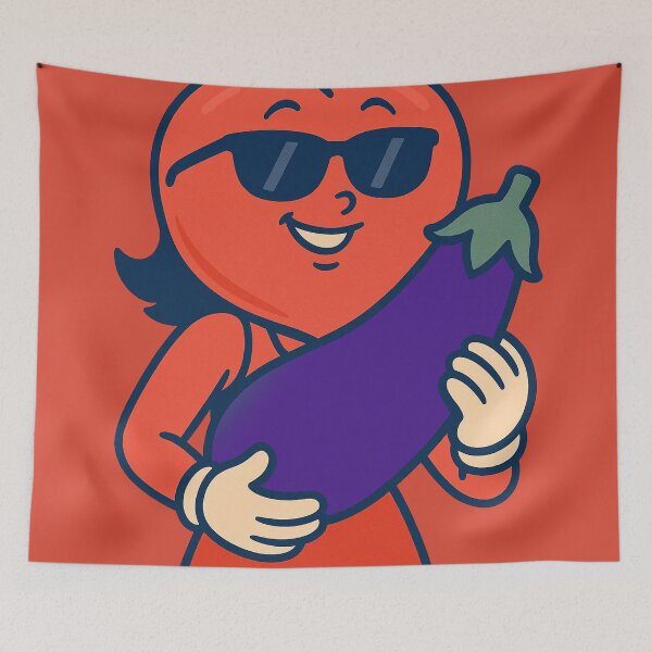 Item preview, Just Chillin' Series: Female Peach happy with an eggplant #1 designed and sold by lapart.