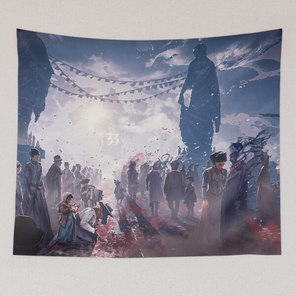 Item preview, Clair Obscur Expedition: 33 Poster Lumiere Town Design designed and sold by Senpaiwaves.