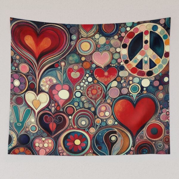 Item preview, Vintage Hippy Art designed and sold by TheDarkWardrobe.