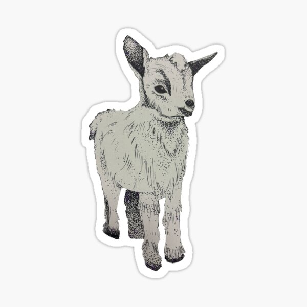 Item preview, standing goat  designed and sold by ElevatedEdge.