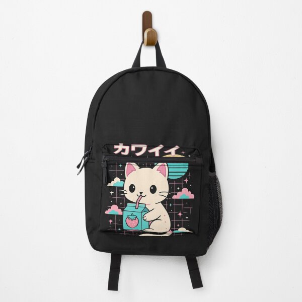 Item preview, Cat Strawberry Milk Anime 90s Japanese Cat Japan designed and sold by cawtoon.