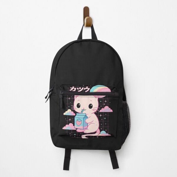 Item preview, Cat Strawberry Milk Anime 90s Japanese Cat Japan designed and sold by cawtoon.