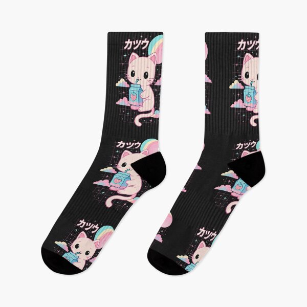 Item preview, Cat Strawberry Milk Anime 90s Japanese Cat Japan designed and sold by cawtoon.