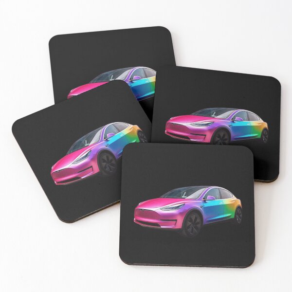 Item preview, Rainbow Wrap Tesla designed and sold by WigOutlet.