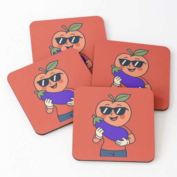 Item preview, Just Chillin' Series: Female Peach happy with an eggplant #2 designed and sold by lapart.