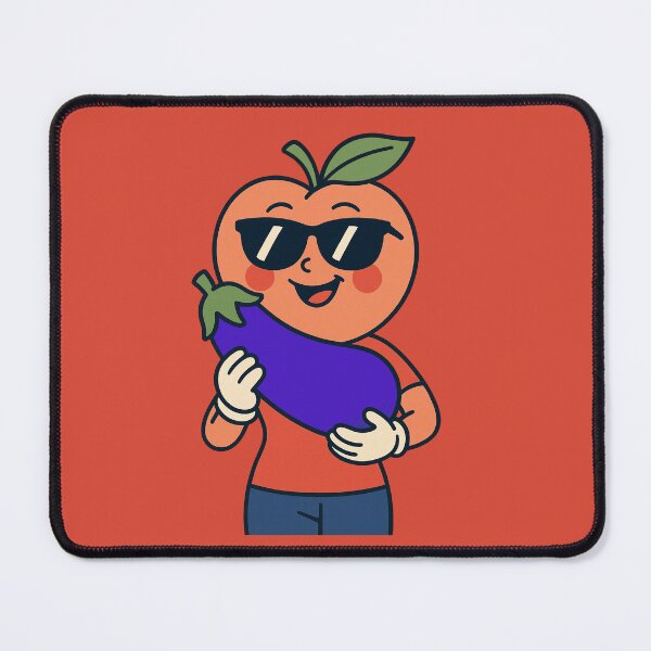 Item preview, Just Chillin' Series: Female Peach happy with an eggplant #2 designed and sold by lapart.