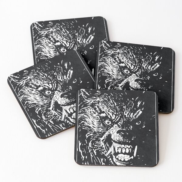 Item preview, KESSLER WOLF - An American Werewolf in London (Black and White) designed and sold by FamousWeirdosRB.