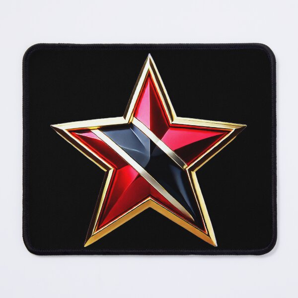 Item preview, Trinidad & Tobago Pride - Shiny Red, Black & White Flag Star Design designed and sold by Highlandkings.