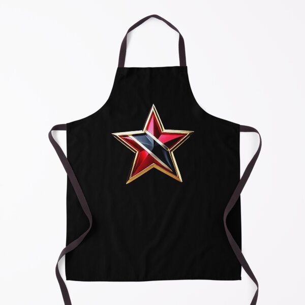 Item preview, Trinidad & Tobago Pride - Shiny Red, Black & White Flag Star Design designed and sold by Highlandkings.