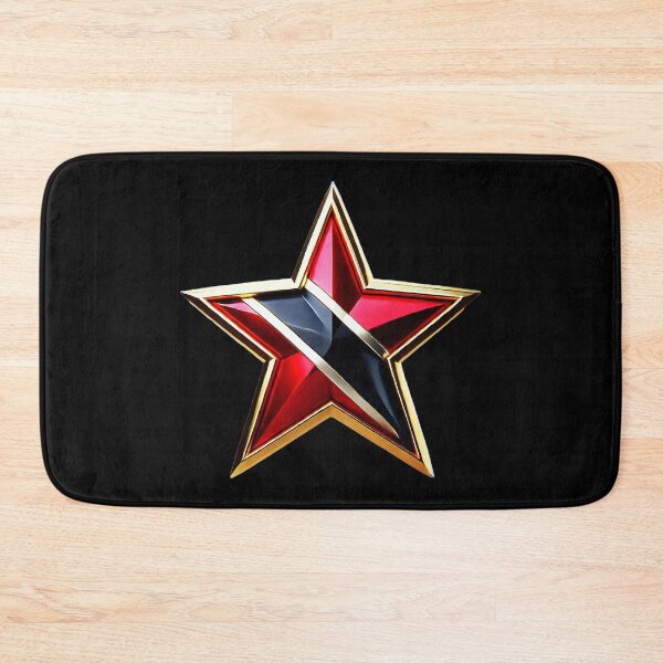 Item preview, Trinidad & Tobago Pride - Shiny Red, Black & White Flag Star Design designed and sold by Highlandkings.