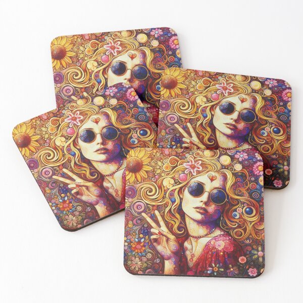 Item preview, Vintage Hippy Art designed and sold by TheDarkWardrobe.