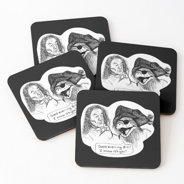 Item preview,  “Good Evening, Bill” Blind Pew Treasure Island Parody Design designed and sold by from here 2 mars.