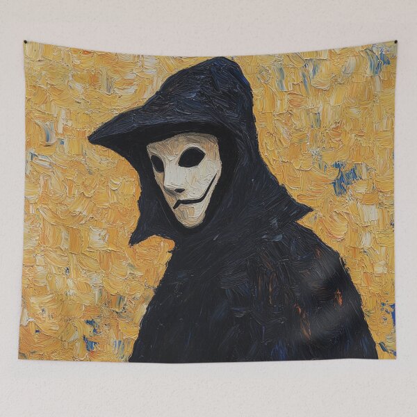 Item preview, Masked villain | Post-impressionist painting style designed and sold by ComicsFactory.