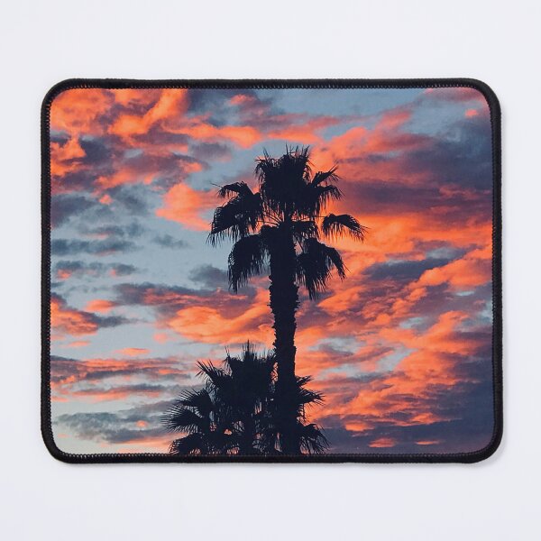 Item preview, Clouds Of Fire Sunset Over Palm Trees Silhouette designed and sold by DEC02.