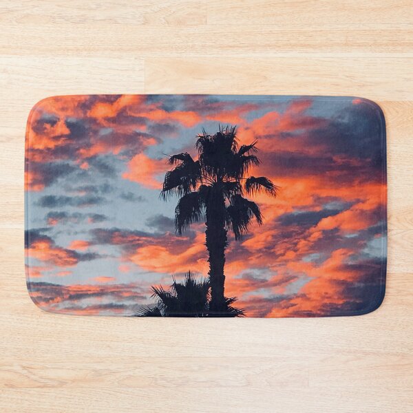 Item preview, Clouds Of Fire Sunset Over Palm Trees Silhouette designed and sold by DEC02.