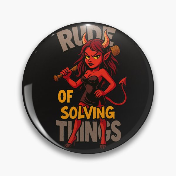 Item preview, “Rude Demon Girl - The Bold Way of Solving Things | Cartoon Art” designed and sold by Thaivi Design.