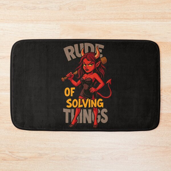 Item preview, “Rude Demon Girl - The Bold Way of Solving Things | Cartoon Art” designed and sold by Thaivi Design.
