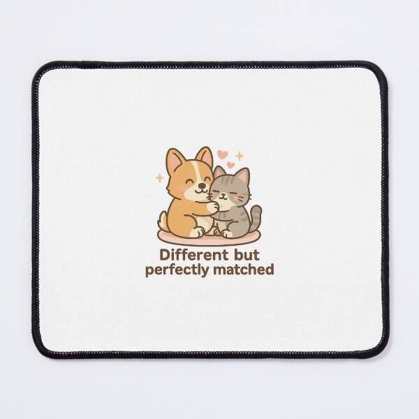 Item preview, Perfectly Matched – Corgi x Cat Love designed and sold by Daniel-DL.