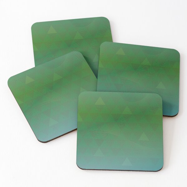 Item preview, Green Tone Triangle pattern designed and sold by Pixsfile.
