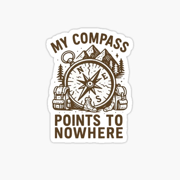Item preview, My Compass Points to Nowhere – Broken Travel Compass designed and sold by denis90ch.