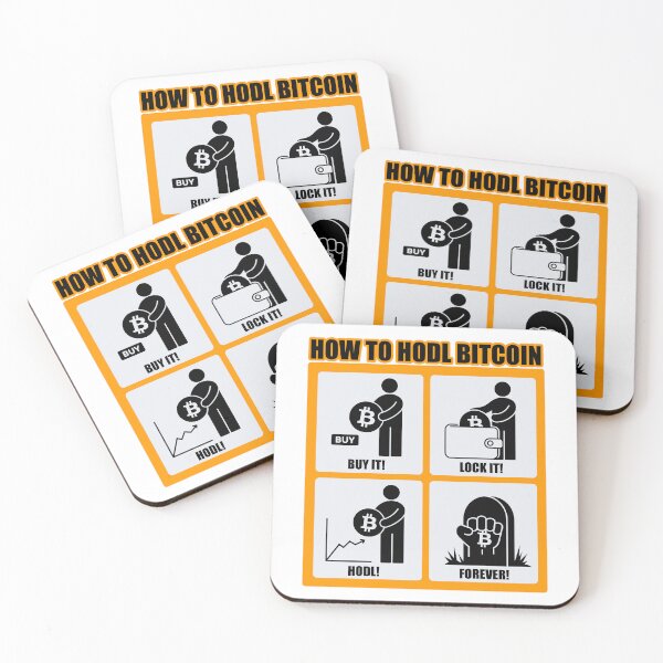 Item preview, How to HODL Bitcoin – Funny Crypto HODL Guide designed and sold by BeamiCreations.