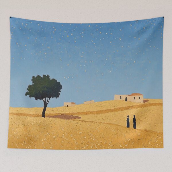 Item preview, Mauritania landscape | Post-impressionist painting style designed and sold by ComicsFactory.
