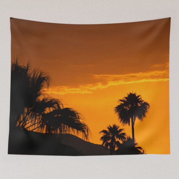 Item preview, Golden Tangerine Sunset With Palm Tree Silhouettes  designed and sold by DEC02.