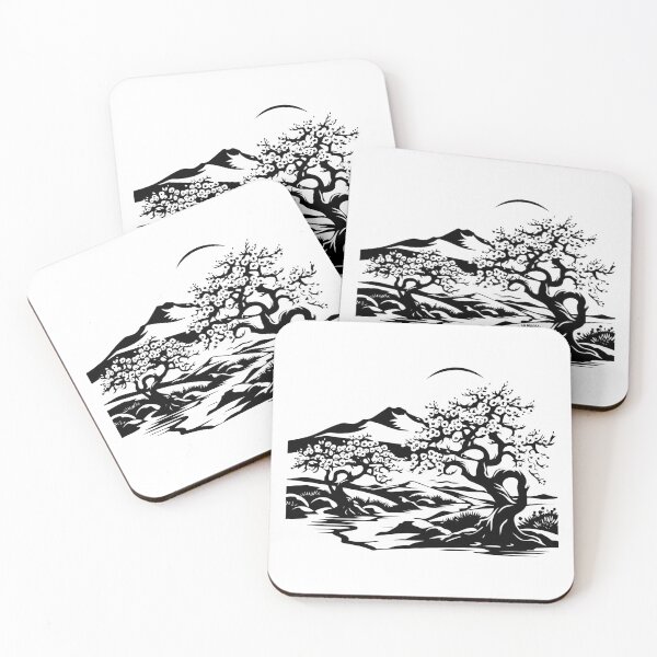 Item preview, Plum Tree Orchard Garden Japan Asia Dwarf Cherry Blossom designed and sold by inkoutninja.
