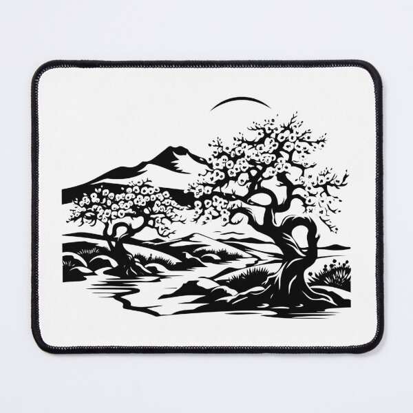 Item preview, Plum Tree Orchard Garden Japan Asia Dwarf Cherry Blossom designed and sold by inkoutninja.