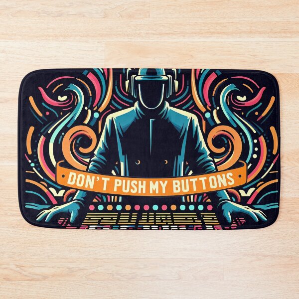 Item preview, I'm a Sound Guy Don't Push My Buttons, typography designed and sold by maxmaj.