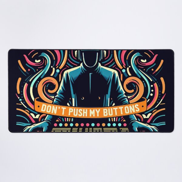 Item preview, I'm a Sound Guy Don't Push My Buttons, typography designed and sold by maxmaj.