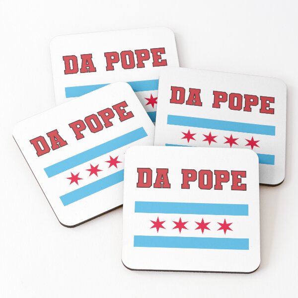 Item preview, Da Pope Chicago flag bulls colors  designed and sold by Edolanjacob.