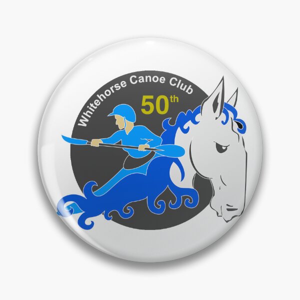 Artikelvorschau, Logo des Whitehorse Canoe Club – 50. Jahrestag entworfen und verkauft von Whitehorse Canoe Club.