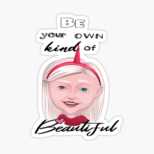 Item preview, Be Your Own Kind of Beautiful - Albino Awareness designed and sold by Ms-Bees-Tees.