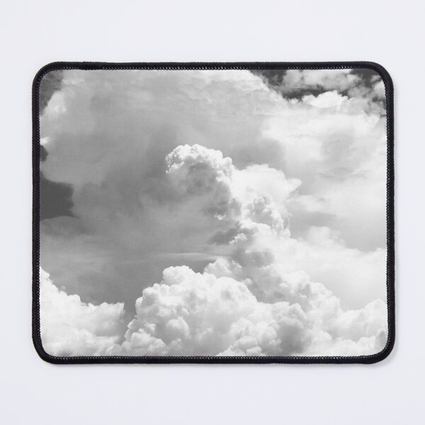 Item preview, Elegantly Billowing Clouds Above Mountains Black And White  designed and sold by DEC02.