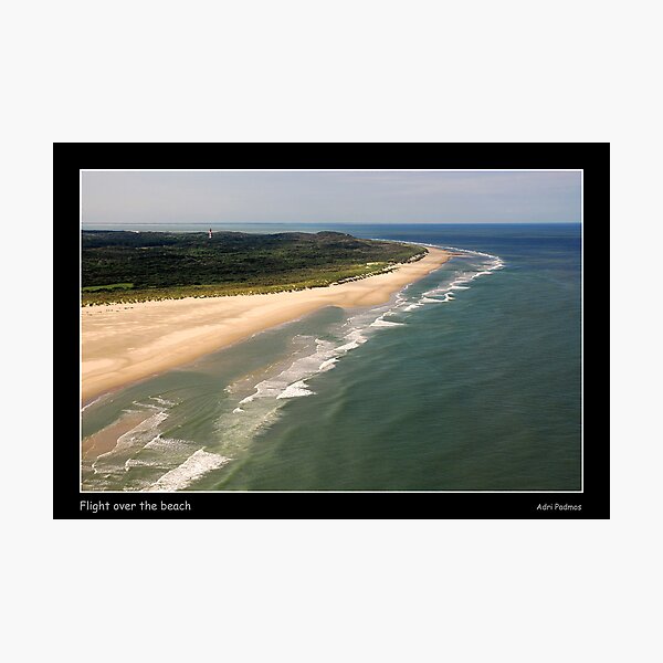 Flight over the beach Photographic Print