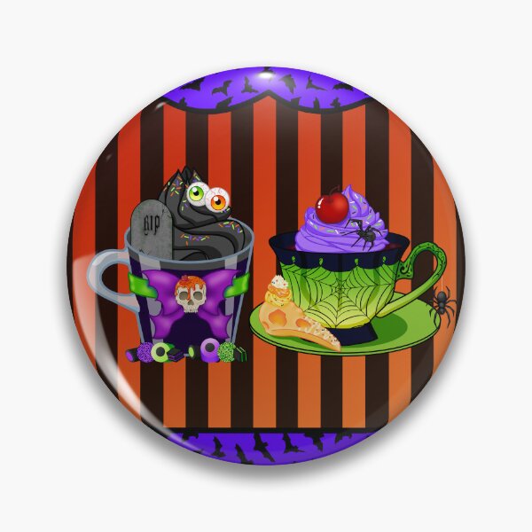 Vista previa del artículo con la obra «Bebidas calientes de Halloween», diseñado y vendido por Miss Lunaria.