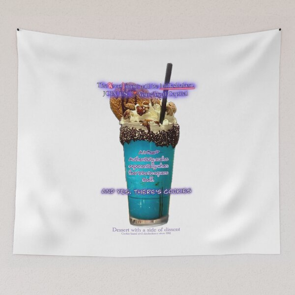 Item preview, Cookie Monster Milkshake – Sweet Protest Edition - Handsoff 2025 designed and sold by aadventures.